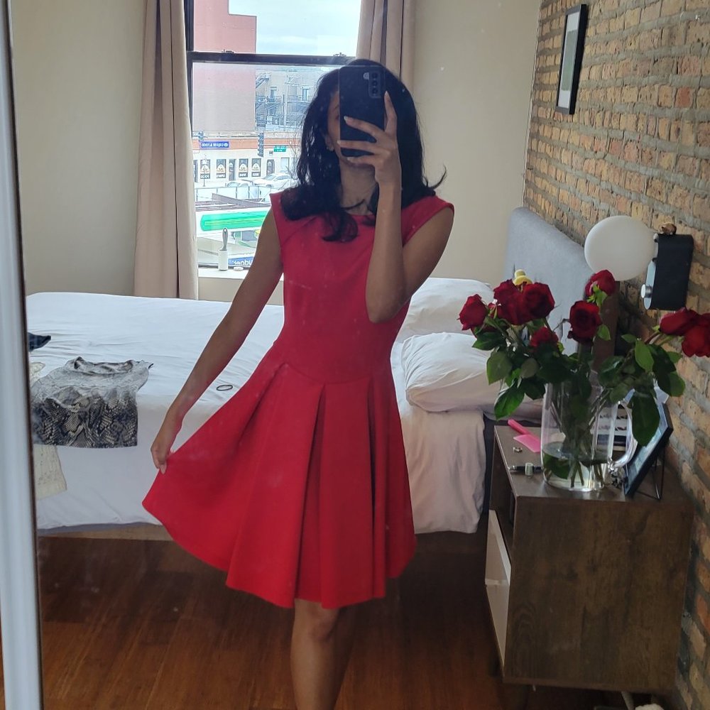 Ted Baker red cocktail dress